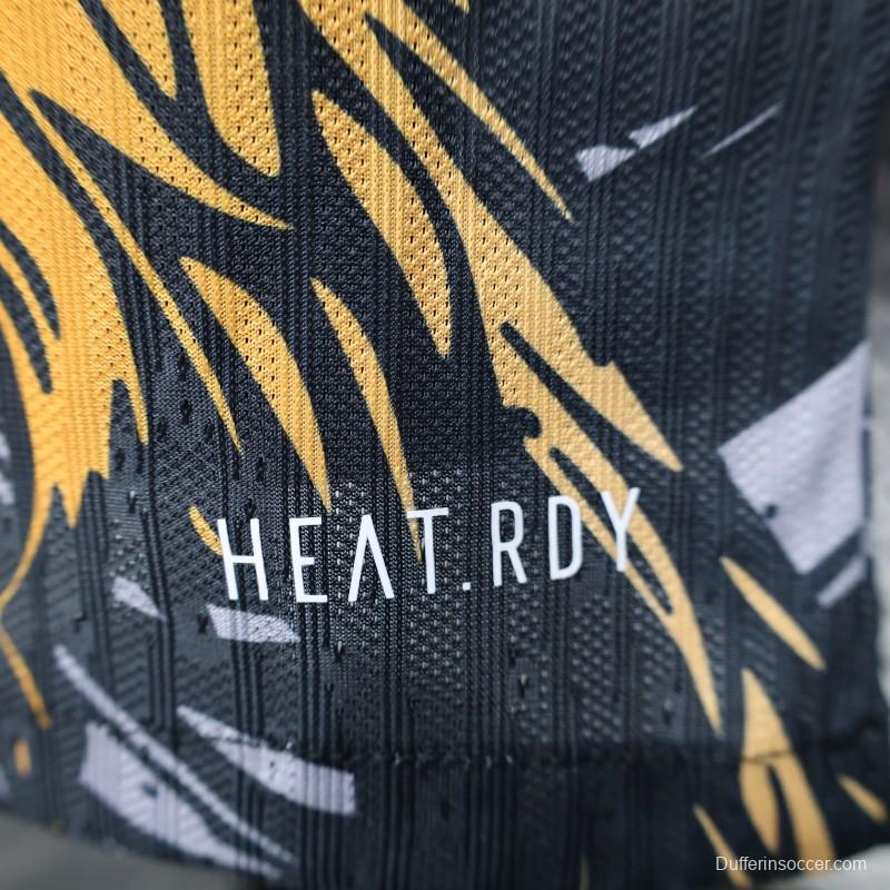 Player Version 25/26 Liverpool Dark Grey with Golden Phoenix Pattern Jersey