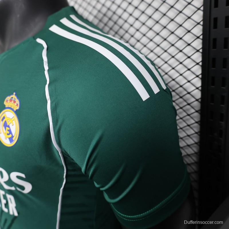 Player Version 25/26 Real Madrid Green with White Trim Jersey