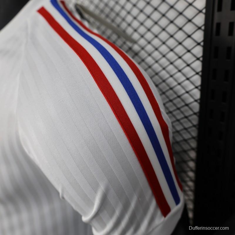 Player Version 25/26 Olympique Lyon 75 Year Anniversary White Jersey