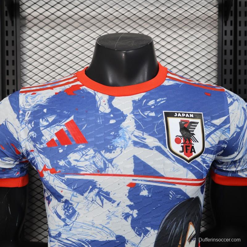 Player Version Japan National Team Special Edition Attack on Titan Mikasa Ackerman Anime Collaboration Jersey