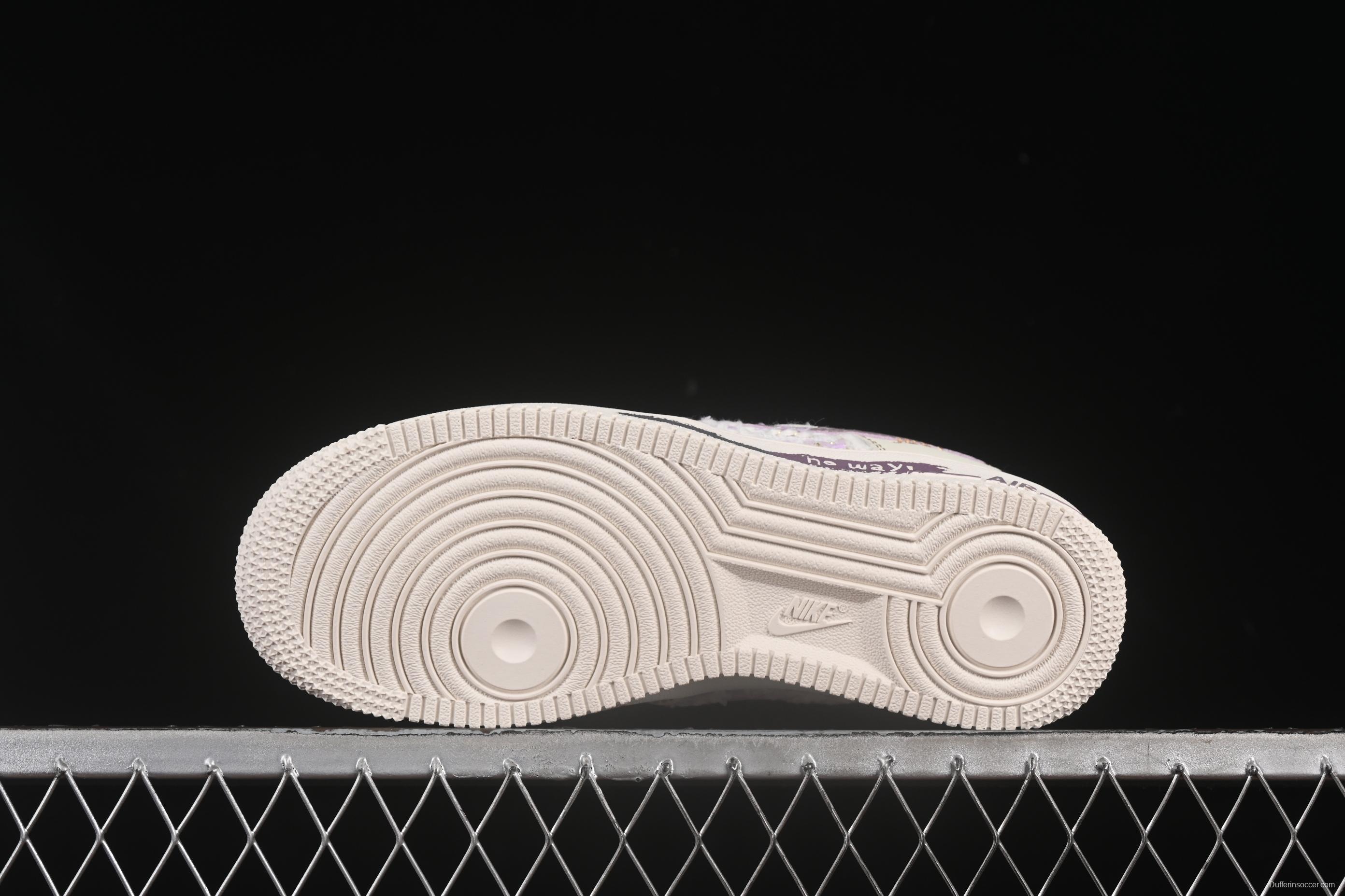 Nike Air Force 1'07 Low Purple Rabbit Baby Casual Sneakers - FJ7740-910