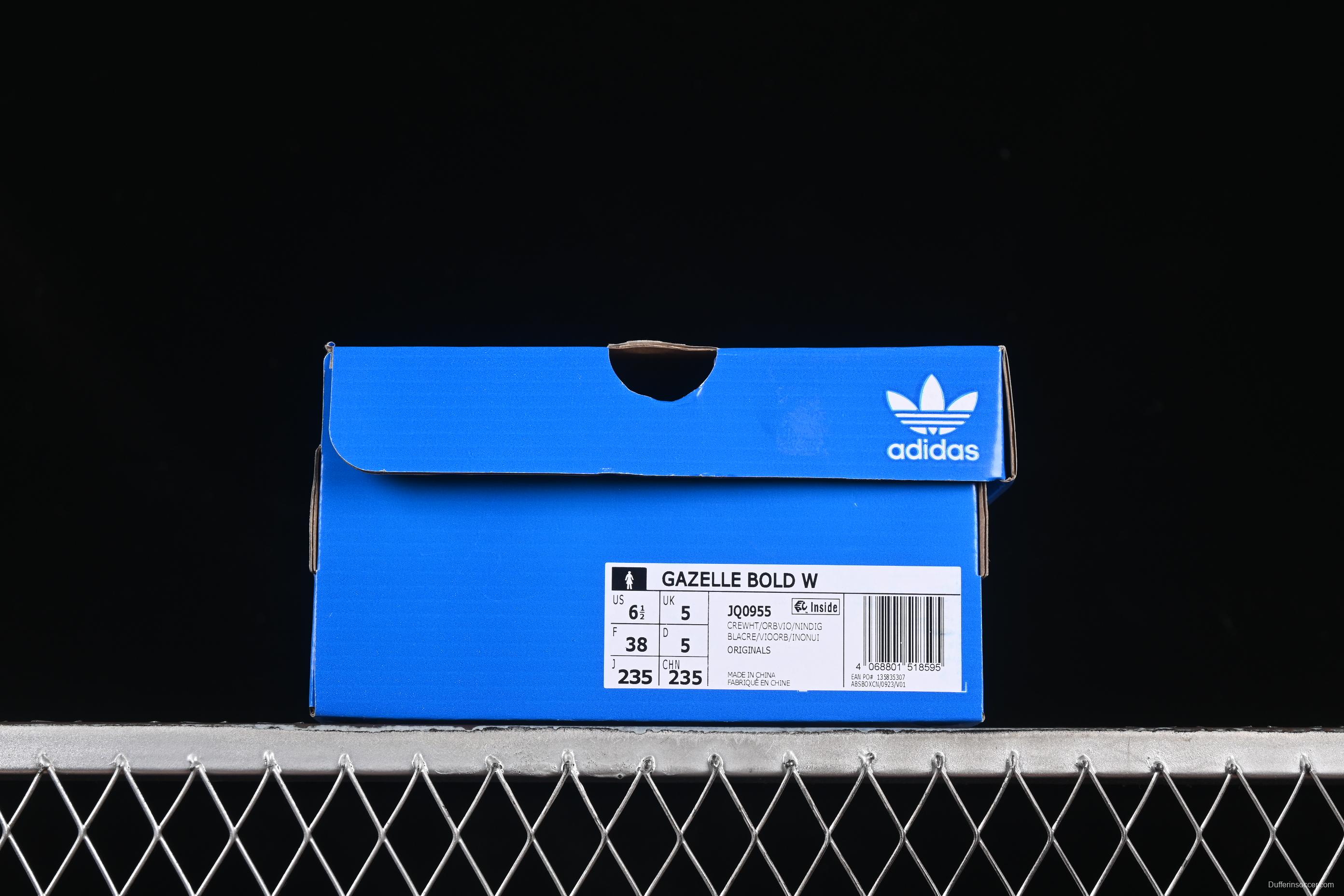 Adidas Originals Gazelle Bold Casual Sneakers with Anti-Slip Durable Sole - JQ0955