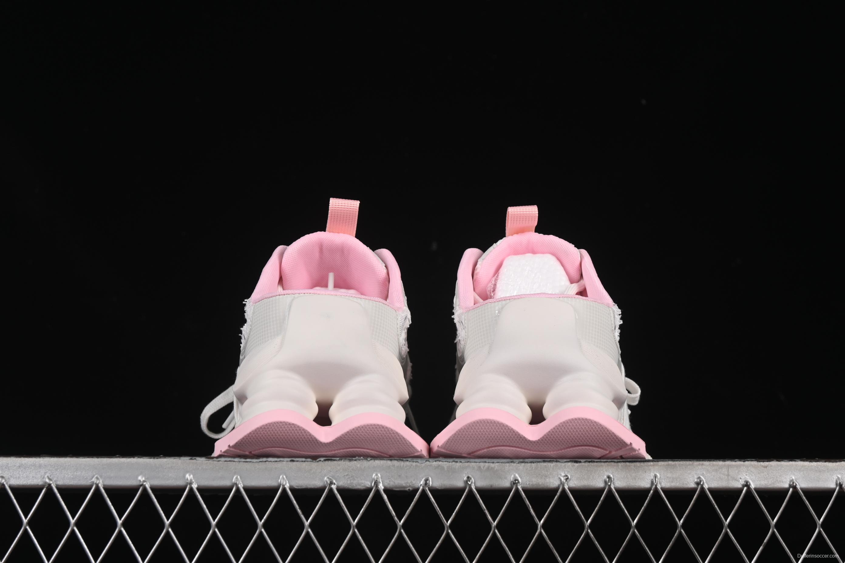 GG-CC Star Same Style Lace-Up Hollow Out Chunky Sneakers with 5cm Height Increase - G25U9910 Pink