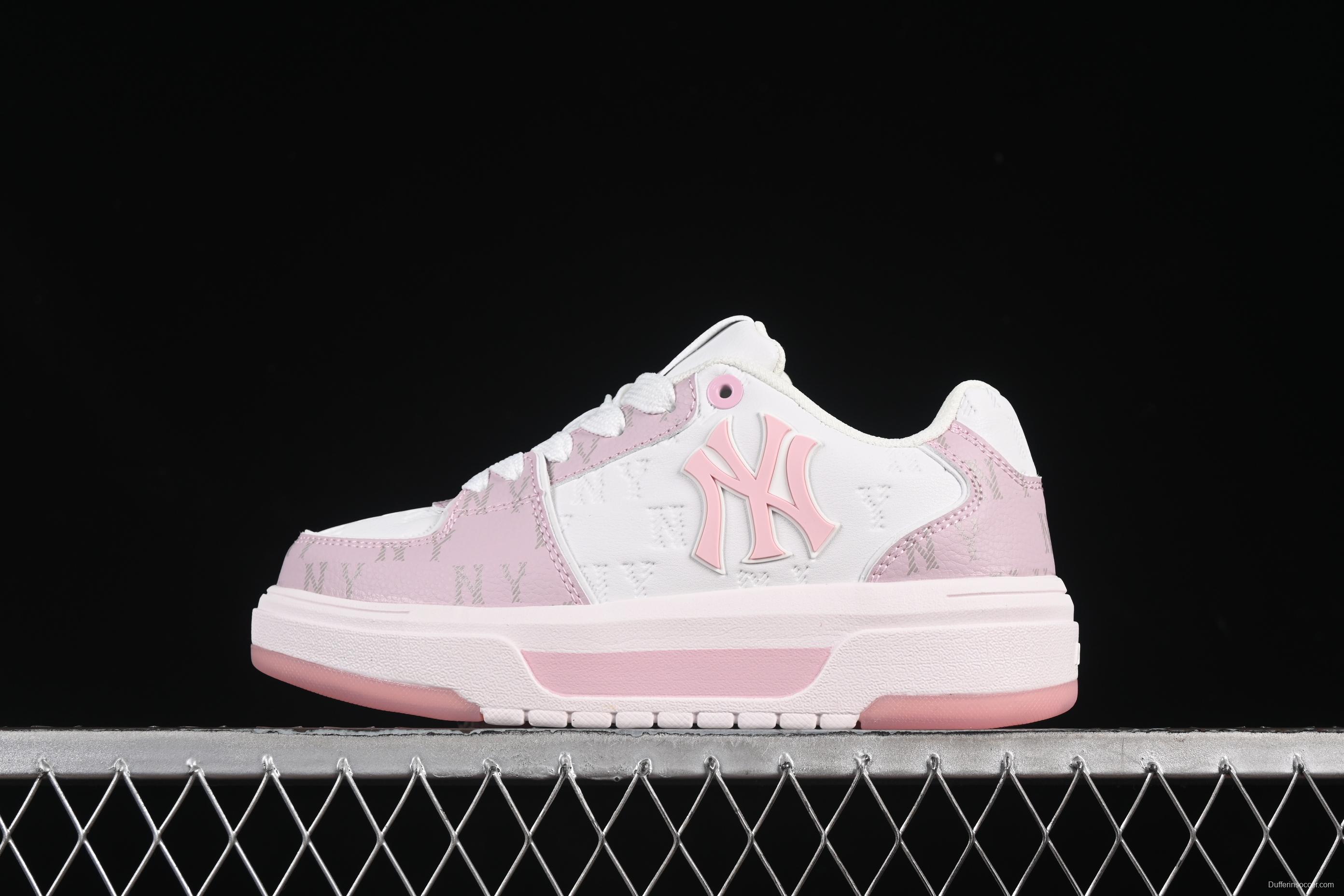 New York Yankees MLB Chunky Liner Embo Monogram Thick Sole Casual Running Shoes - 3ASXM075N50PKS