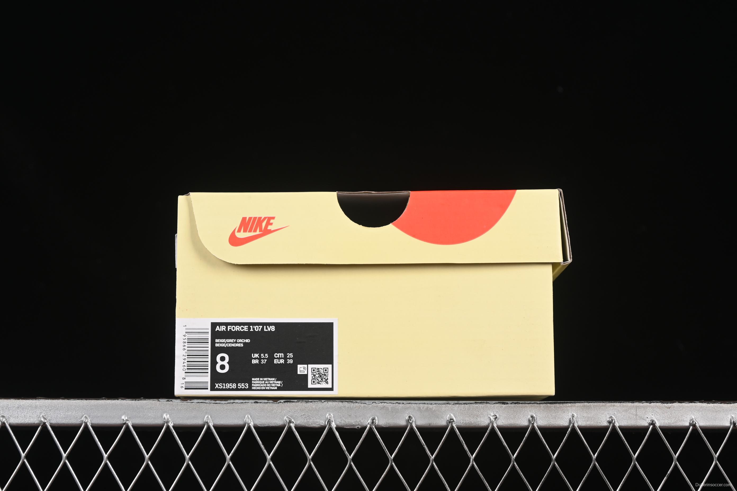 Nike Air Force 1 '07 Low Stussy Collaboration Grey Black Tail Low-Top Casual Sneakers - XS1958-553