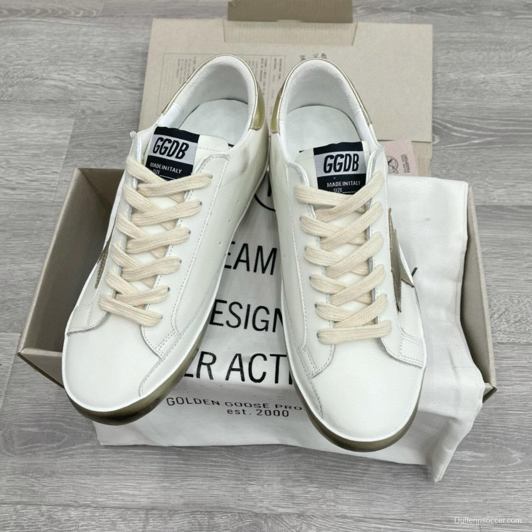 2025 Men GGDB White Beige Leather Sneakers