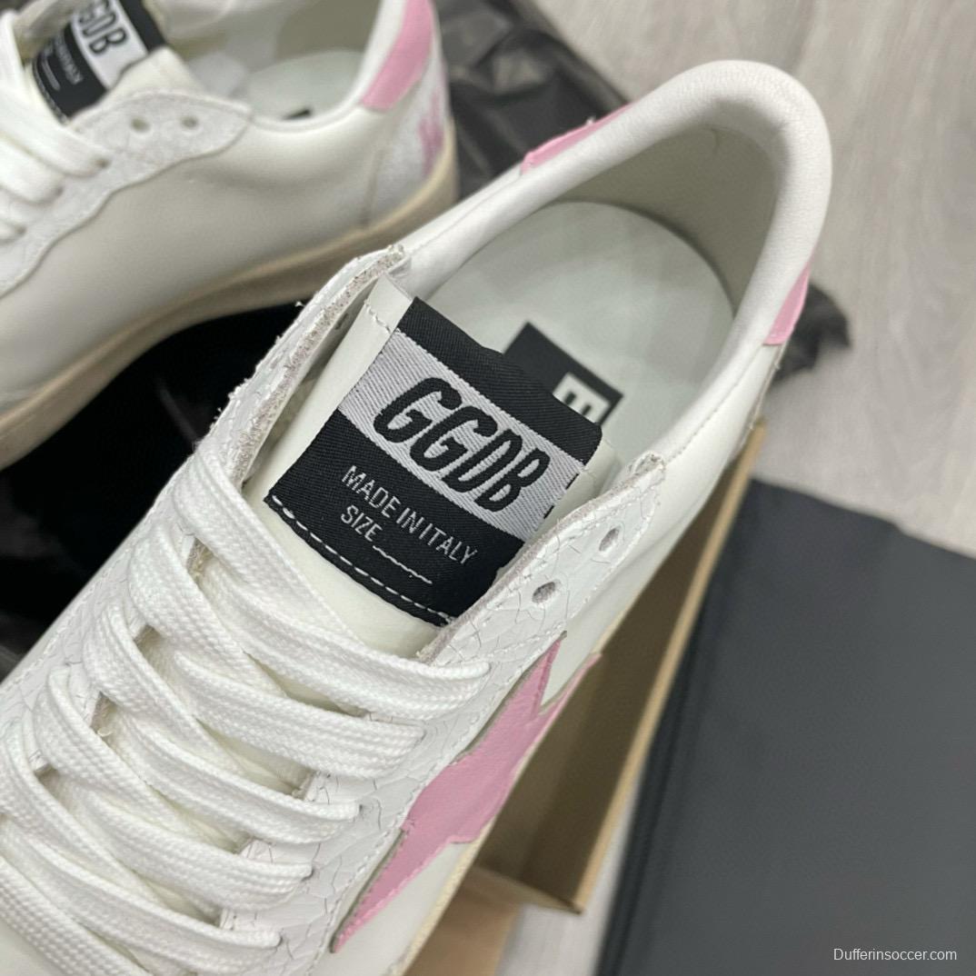 2024 Unisex GGDB White Pink Leather Sneakers MJ00260