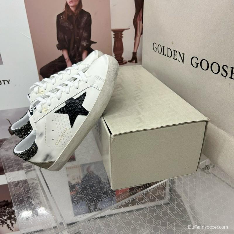 2025 Women GGDB White Black Suede Leather Sneakers MJ00260