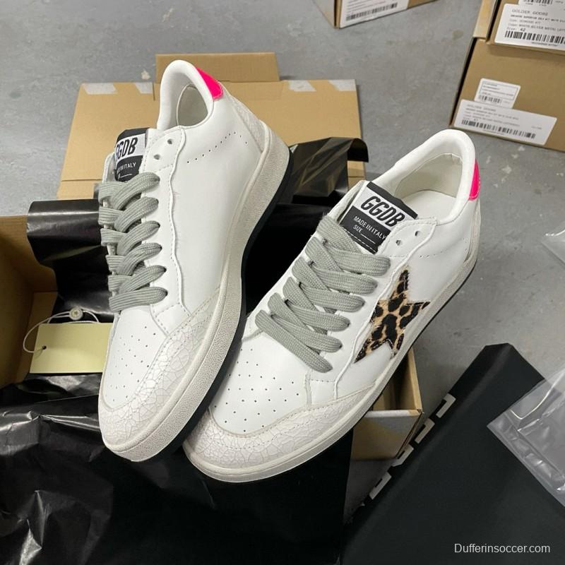 2024 Unisex GGDB White Leopard Leather Sneakers MJ00260