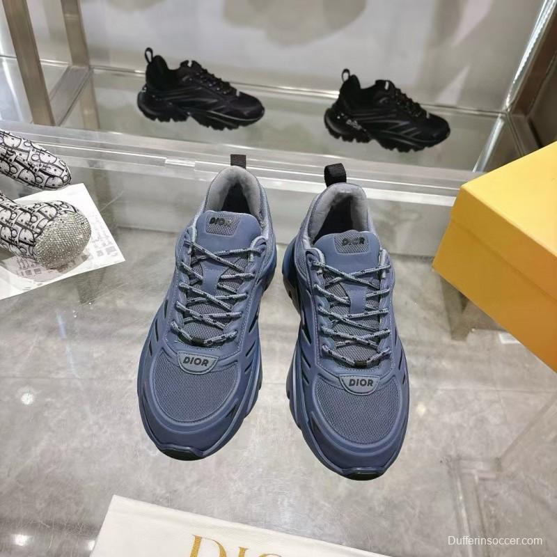2024 Unisex Dior Blue Mesh Sneakers MJ00360