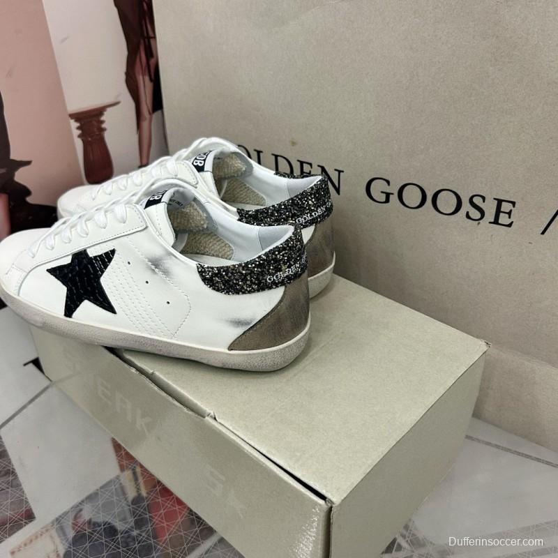 2025 Women GGDB White Black Suede Leather Sneakers MJ00260