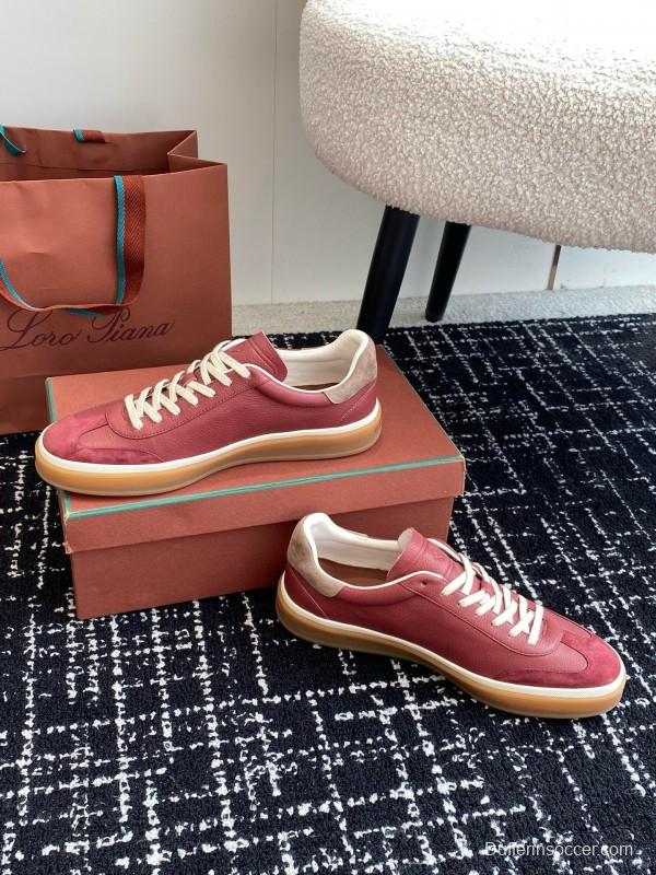 2024 Unisex LP Red Pink Leather Sneakers MJ00320