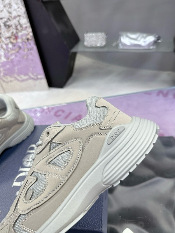 2024 Unisex Dior Stone Island B30 Beige White Mesh Sneakers MJ00330