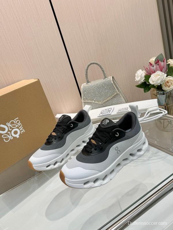 2025 Women Loewe Black White Mesh Sneakers