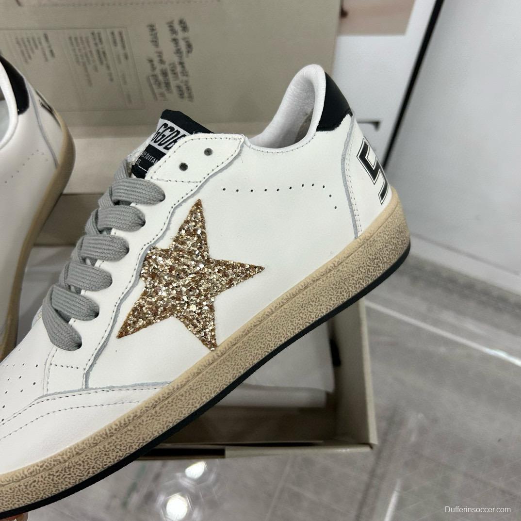 2024 Unisex GGDB White Gold Leather Sneakers MJ00260