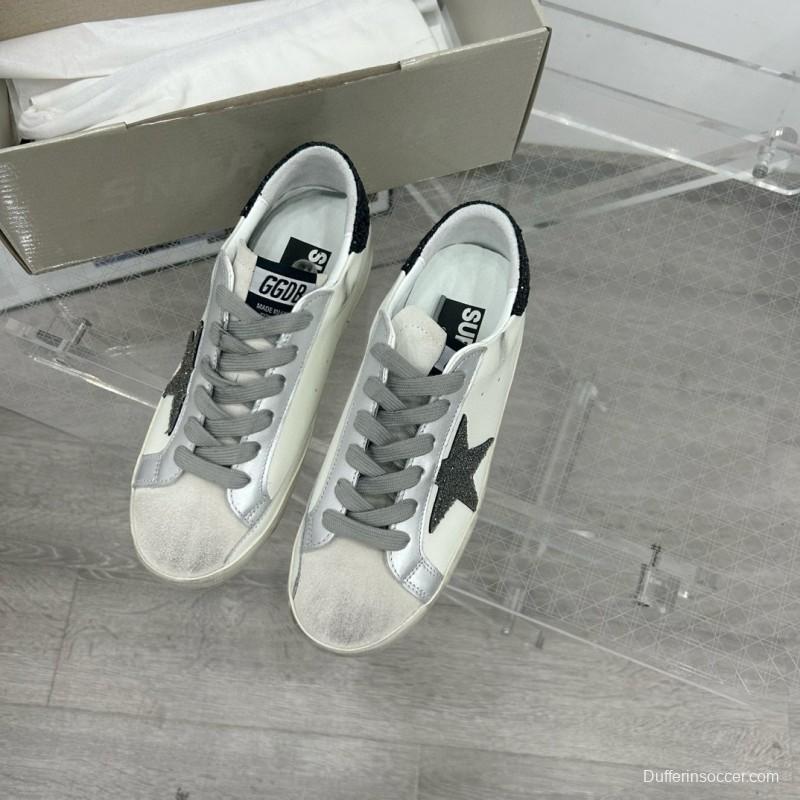 2025 Unisex GGDB White Black Leather Sneakers