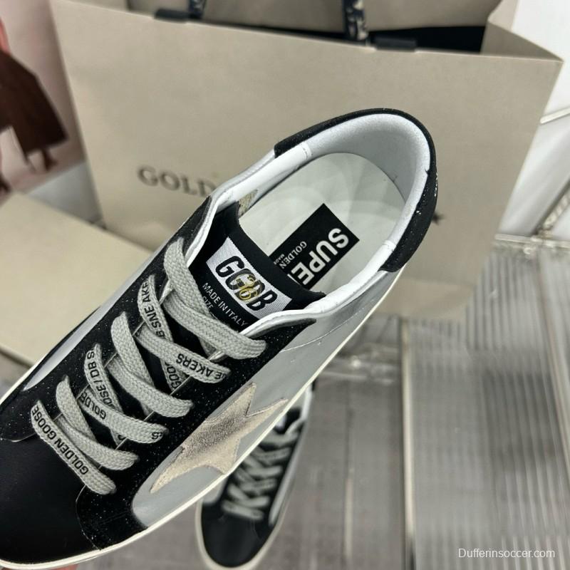 2025 Women GGDB White Black Leather Suede Sneakers