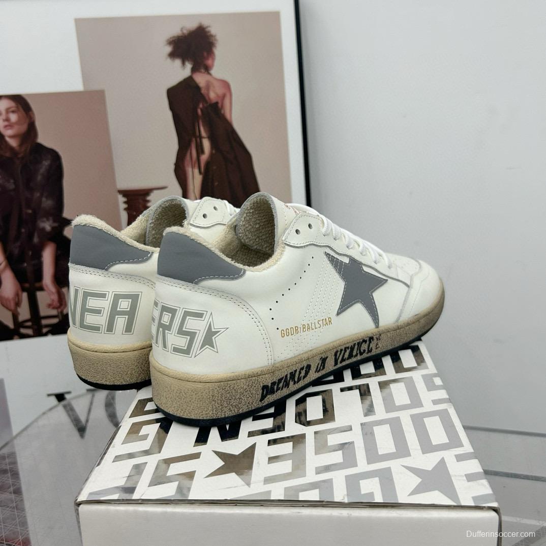 2024 Unisex GGDB White Grey Leather Sneakers MJ00260