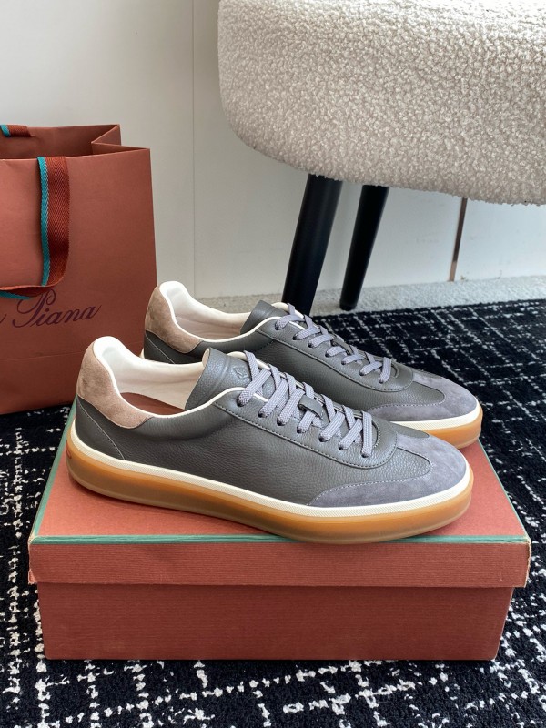2024 Unisex LP Grey Suede Leather Plimsolls MJ00320