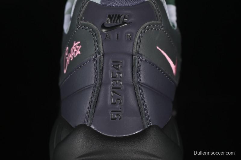 Nike Air Max 95 Retro Cushioned Running Shoes with Air-Sole Unit - FB2709-001