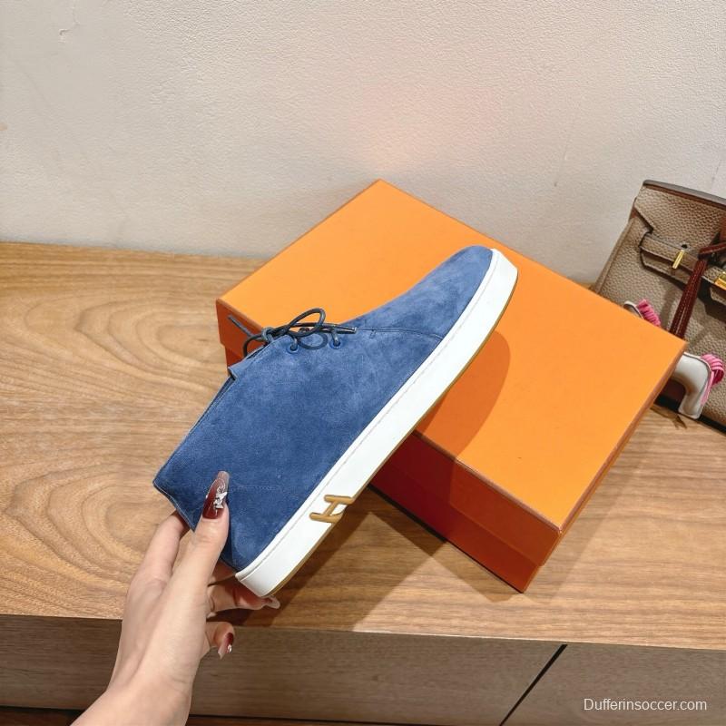 2025 Unisex H Blue Suede Boots AS00380