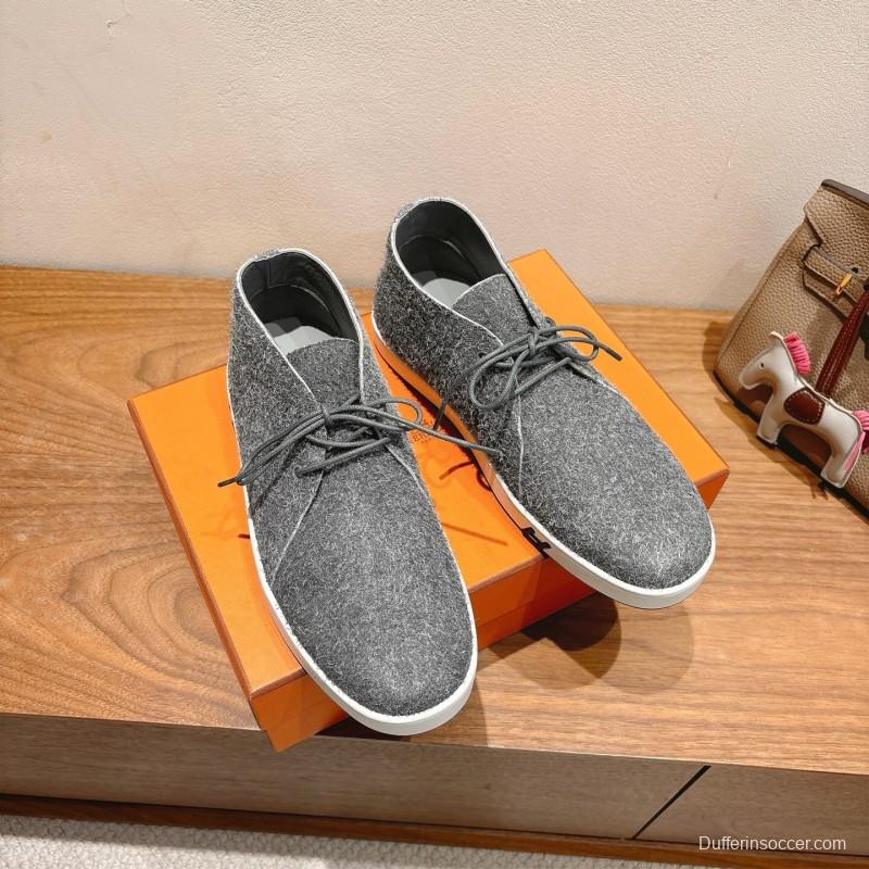 2025 Unisex H Grey Felt Boots AS00380