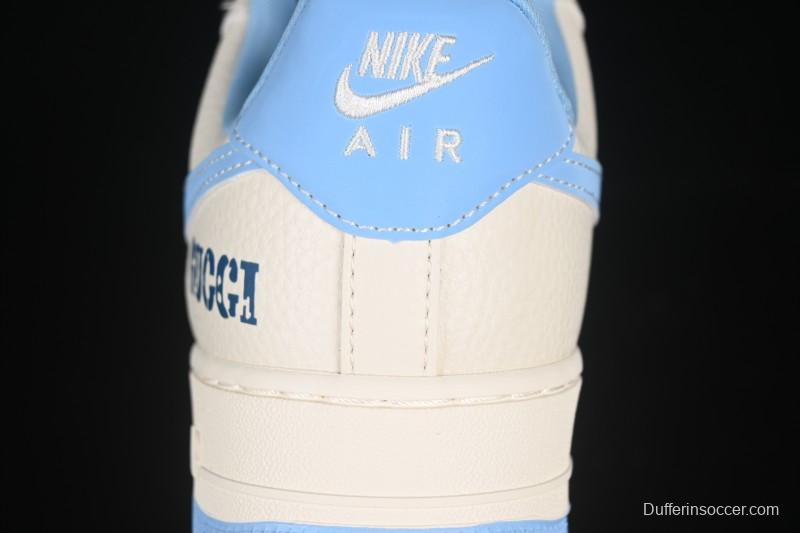 Nike Air Force 1 '07 Low Gucci Collaboration Ice Blue Low-Top Casual Sneakers - DF0188-067