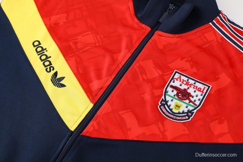 25/26 Arsenal Red/Navy Full Zipper Jacket +Long Pants