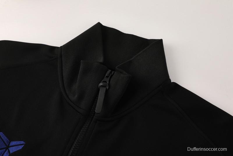 25/26 Barcelona Black/Blue Full Zipper Jacket +Long Pants