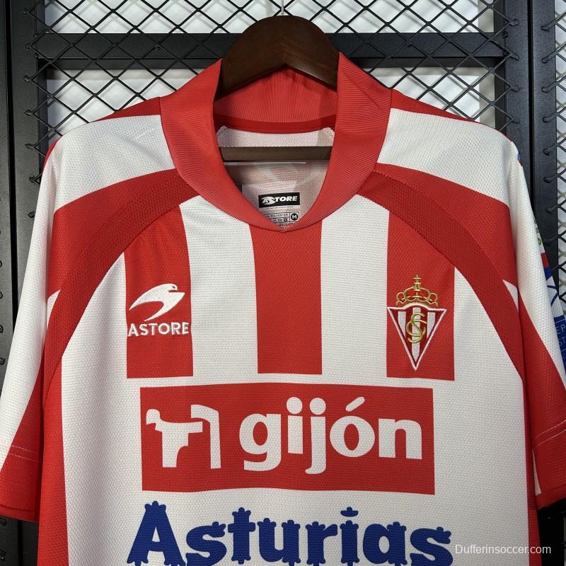 08/09 Retro Sporting Gijon Home Jersey