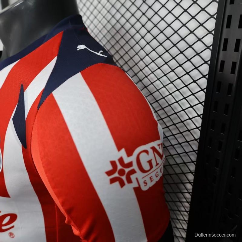 Player Version 25/26 Chivas Guadalajara Home Jersey