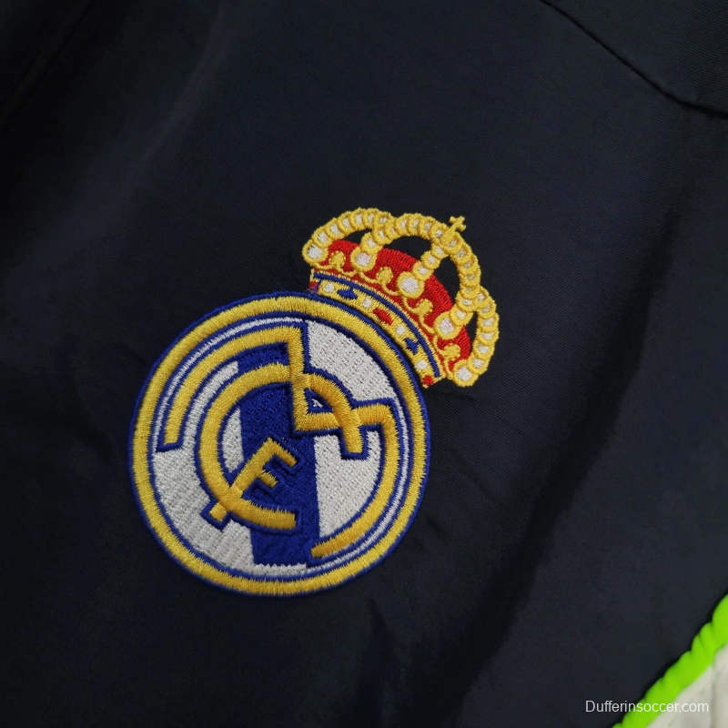 25/26 Real Madrid Jacket Navy/White Windbreaker