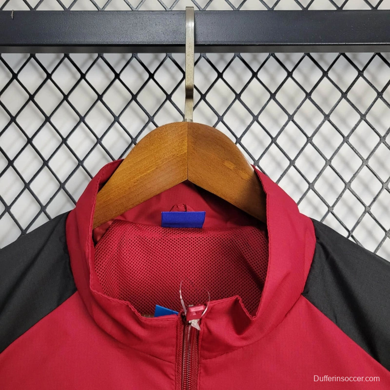 25/26 Nottingham Forest Jacket Red Windbreaker