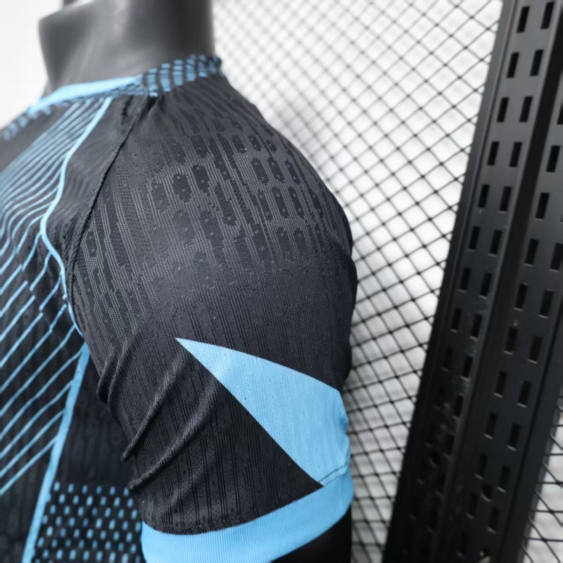 Player Version 25/26 FC Barcelona Black with Geometric Line Pattern Jersey