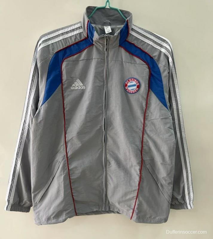 25/26 Bayern Munich Grey Windbreaker Windbreaker