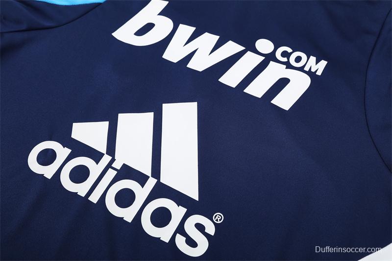 Retro 09/10 Real Madrid Royal Blue Half Zipper Jacket