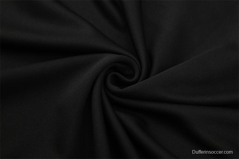 Retro 03/04 AC Milan Black Half Zipper Jacket+Long Pants