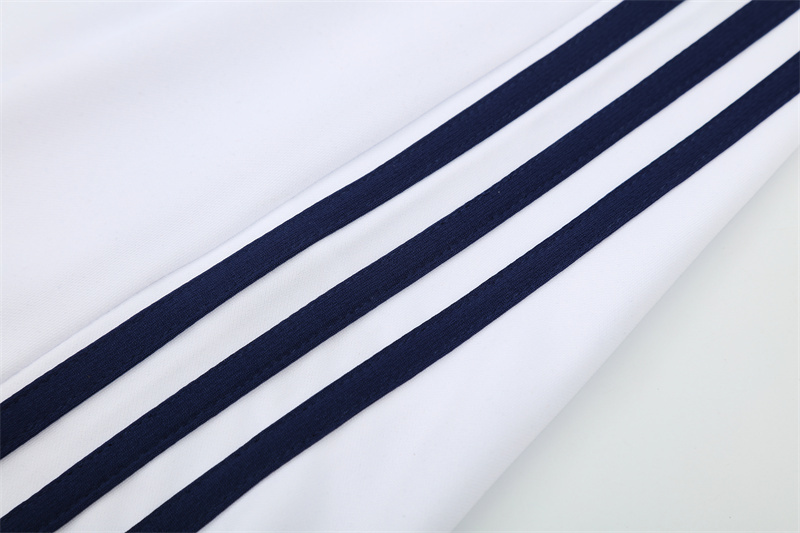 Retro 16/17 Real Madrid White Half Zipper Jacket