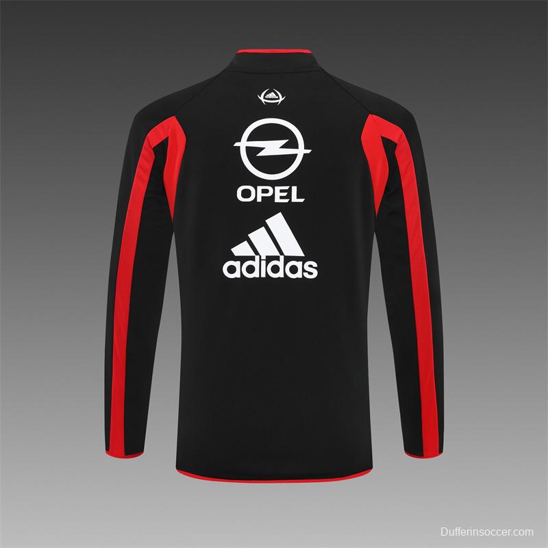 Retro 05/06 AC Milan Black Half Zipper Jacket