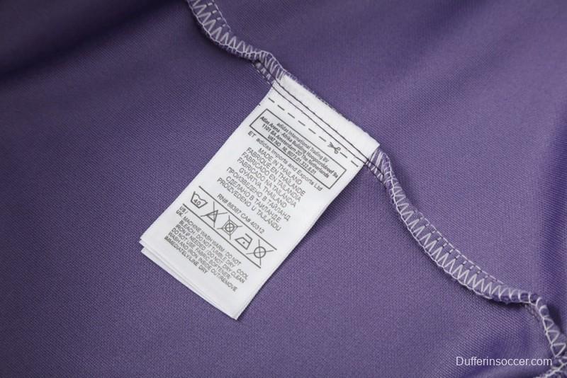 2025 Adidas Purple Full Zipper Jacket + Long Pants