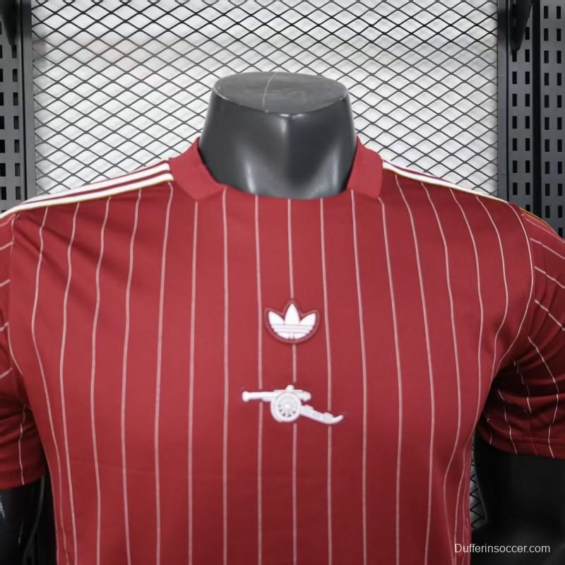 Player Version 25/26 Arsenal Wine Casual Jersey