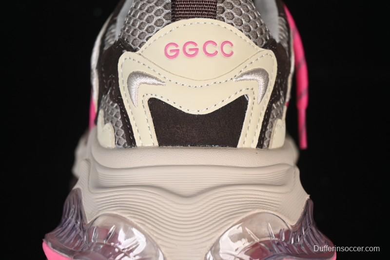 Adidas GG-CC Star Same Style Lace-up Hollow Crystal Sole Chunky Sneakers - G25X3232B