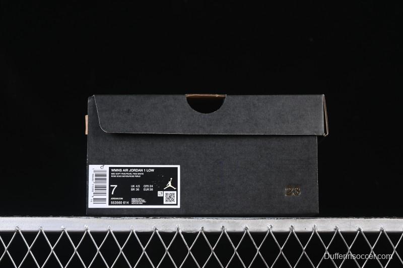 Nike Air Jordan 1 Low AJ1 Pearl Pink Low-top Casual Sneakers - 553560-614