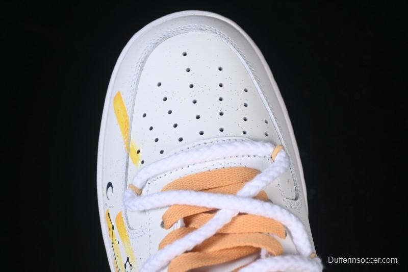 Nike Air Force 1 '07 Low Leo Hand-Painted Doodle Zodiac Series Low-Top Casual Sneakers - 723-822