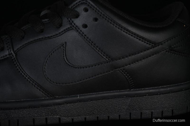 Nike SB Dunk Low Pro ISO Triple Black Skate Shoes - FJ1674-001