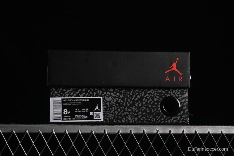 Nike Air Jordan 3 Retro Cobalt Bliss Design - HQ0784-101