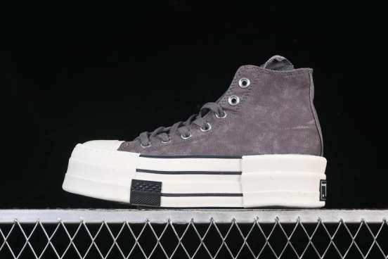 Rick Owens Drkshdw Converse Chuck 70 High Top Platform Canvas Sneakers - A06755C