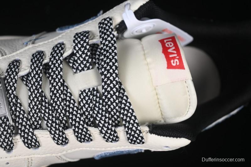 Nike Air Force 1 '07 Low Levi's Collaboration Light Blue Denim Four Swoosh Casual Sneakers - QW5606-261