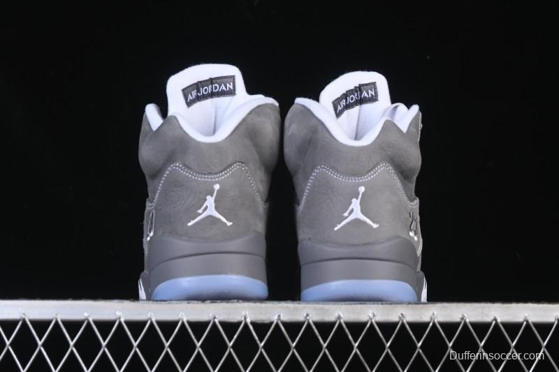 Nike Air Jordan 5 Retro Basketball Shoes with Wolf Grey Design - DD0587-002