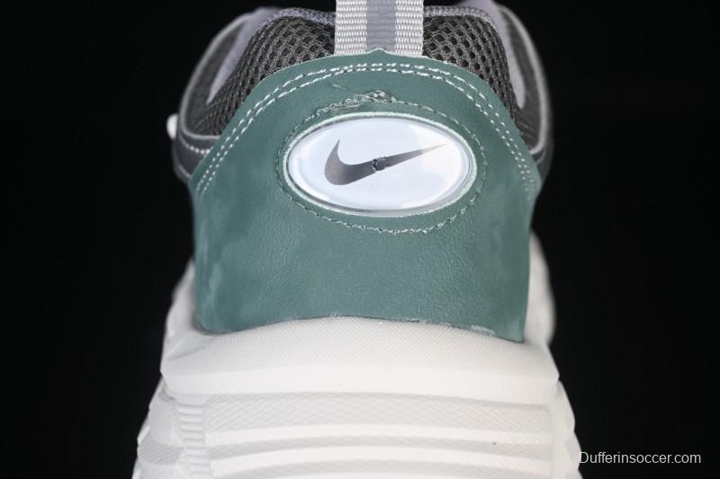 Nike P-6000 Retro Casual Sports Kids Shoes - Gray Green White Swoosh